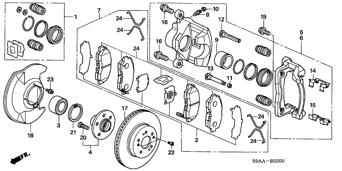 2006 Honda CRV 5 Door EX (2WD) KA 5AT Front Brake