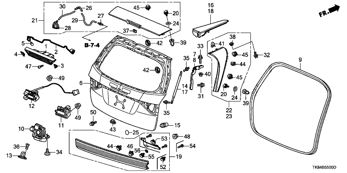Odyssey Parts Diagram Honda