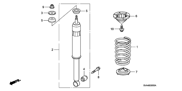 Pair Of Rear Shock Absorbers For 2007-2008 Honda Fit – PM Auto – Direct Replacement