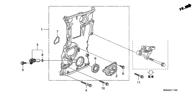 Genuine Honda 11410-PPA-000 Chain Case Assembly Genuine Honda 11410-PPA-000 Chain Case Assembly