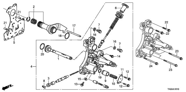 AT Regulator Body (V6) - 2012 Honda Accord 4 Door EX-V6 KA 5AT