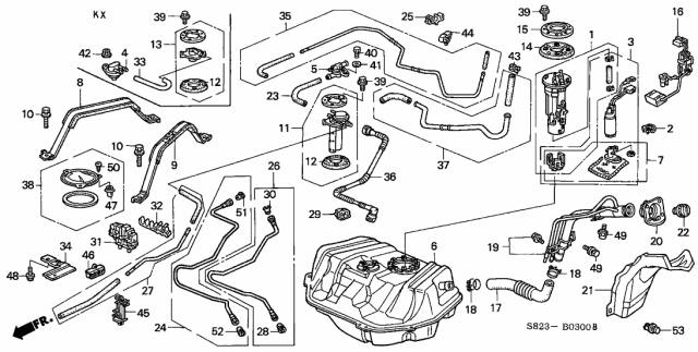 Honda Accord 2002 Gas Tank Size