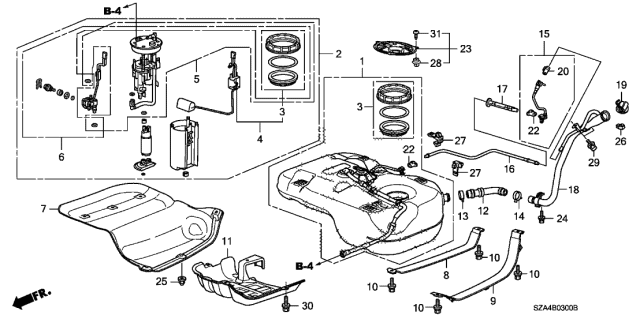 Honda Pilot Gas Tank Size