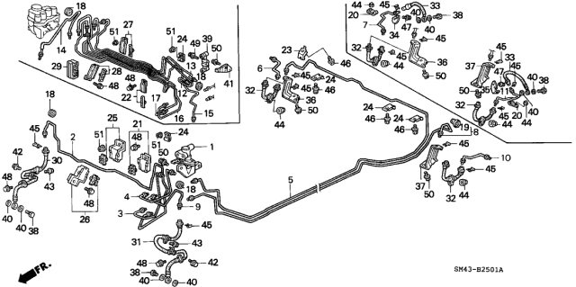 Brake Lines - 1992 Honda Accord 4 Door EX KA 4AT