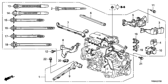 2013 Honda Fit Wiring Diagram Engine Wire Harness - 2013 Honda Fit 5 Door SPORT (SAYAMA PLANT) KA 5AT