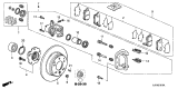 Brake caliper parts diagram