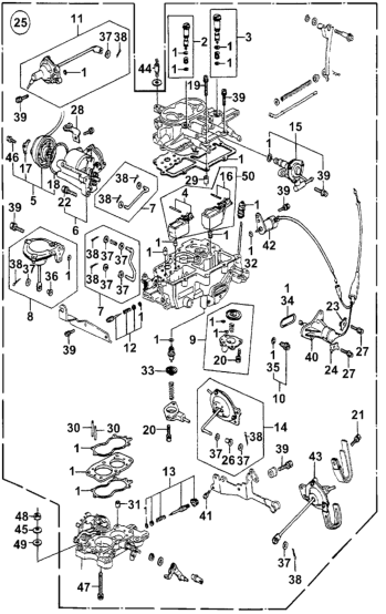 Honda 06161-689-013 Gasket Kit, Carburetor On-Car