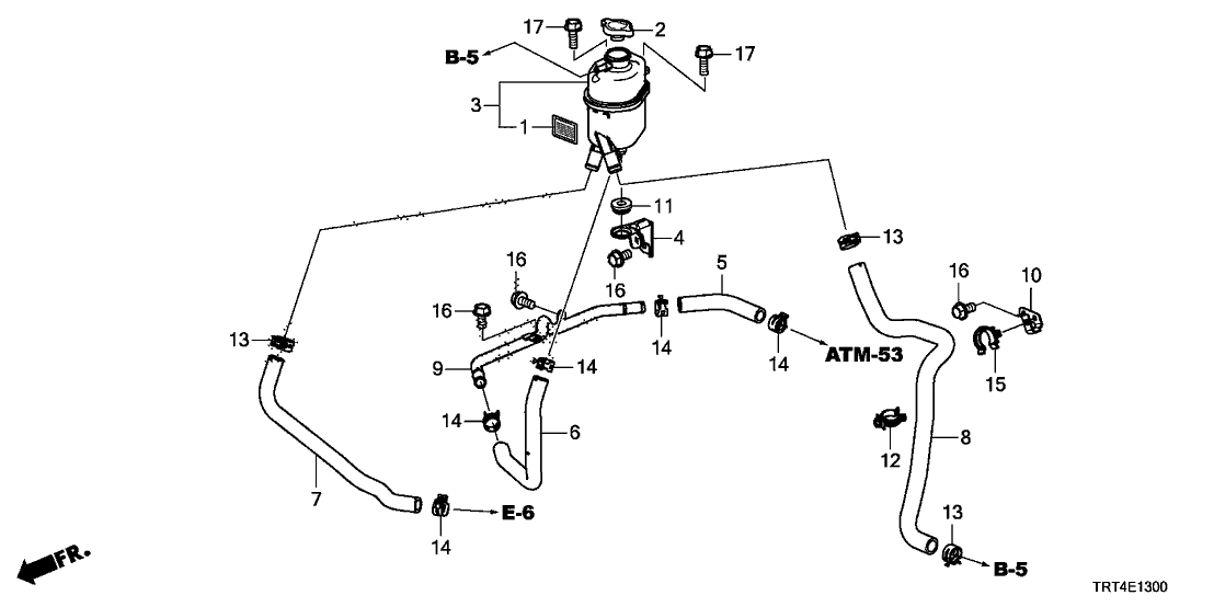 Honda 1J453-5WM-A00 Pipe Comp, Motor Out