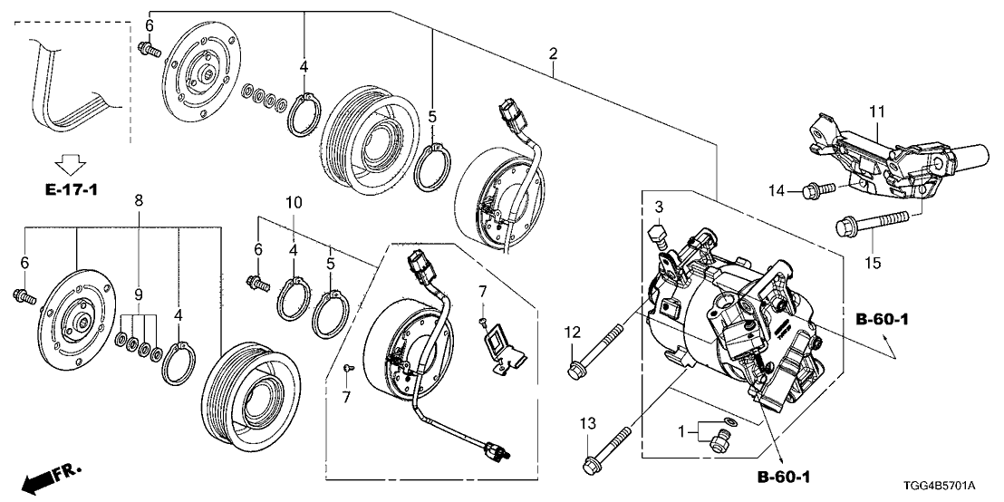 Honda 38801-5J6-A01 Valve Sub-Assy.