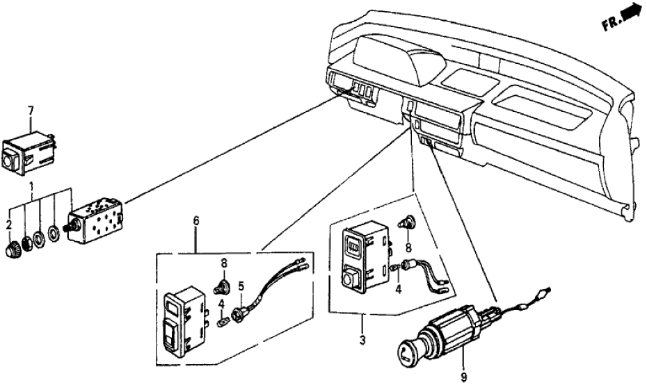 Honda 35506-SD9-003 Bulb/Socket/Wire