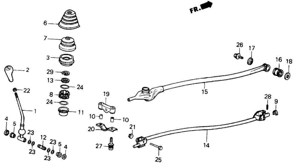 Honda 54101-SB3-000 Lever, Change