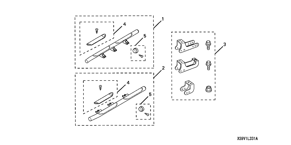 Honda 08L33-S3V-200R3 Kit, Side Step Bracket