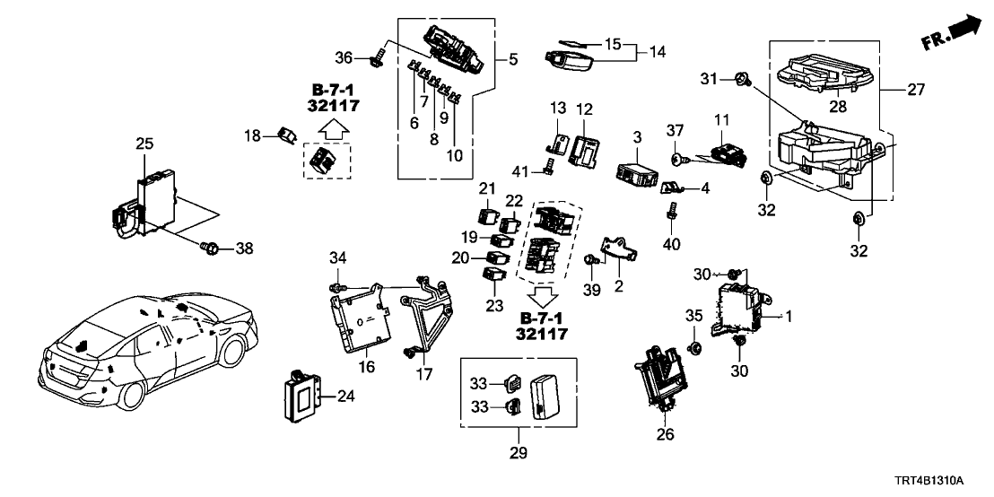 Honda 39794-TTA-J01 Relay Assembly Micro Iso