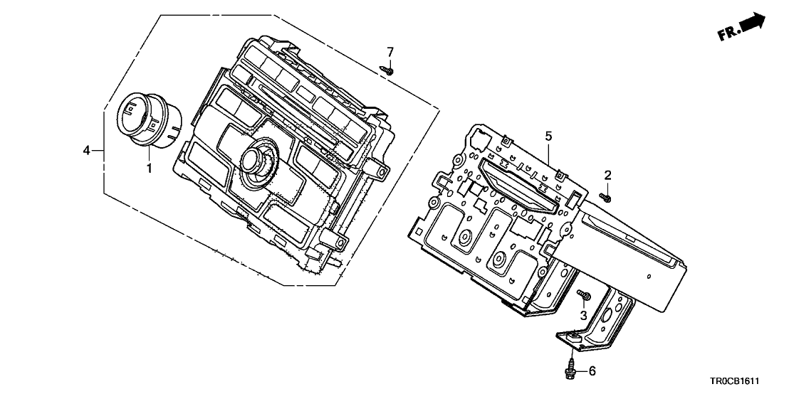 Honda 39100-TR3-A31RM Tuner Assy. (1 CD)