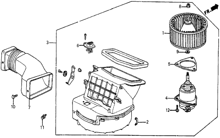 Honda 39410-SB3-675 Blower Assembly