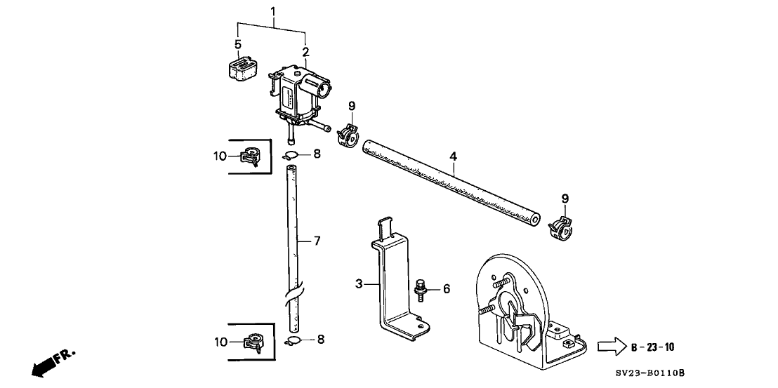 Honda 36162-P0A-L01 Valve, Purge Control Solenoid