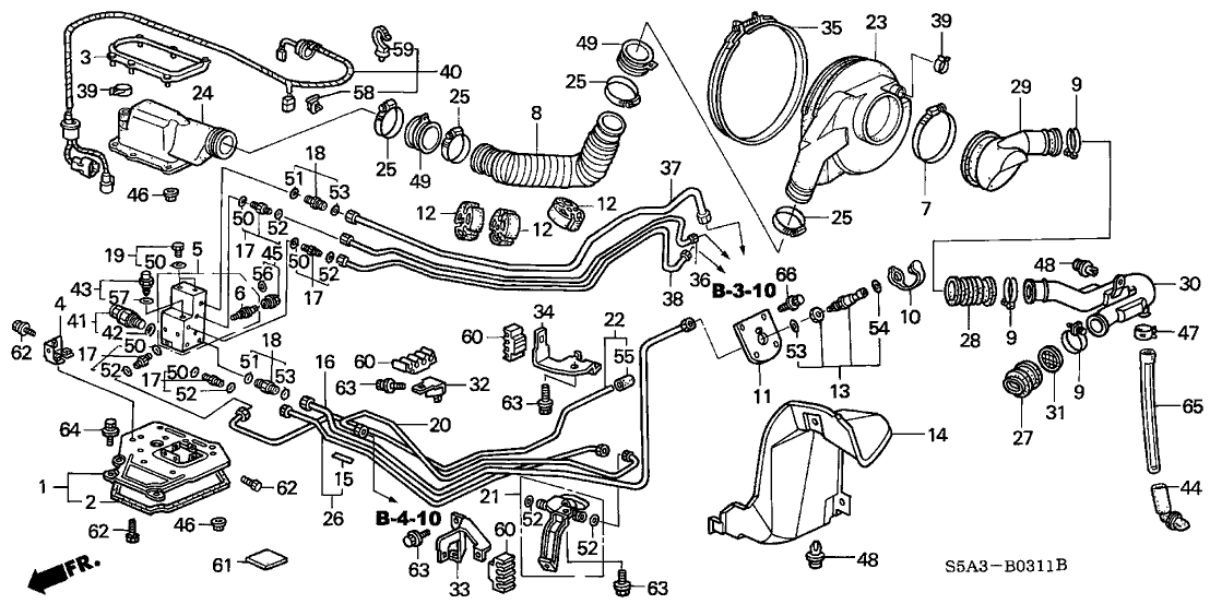 Honda 17701-S1G-010 Label, Fuel Pipe Caution