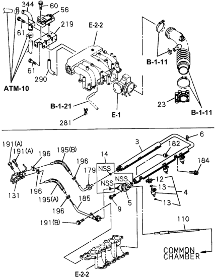 Honda 8-17111-800-0 Clip, Injector