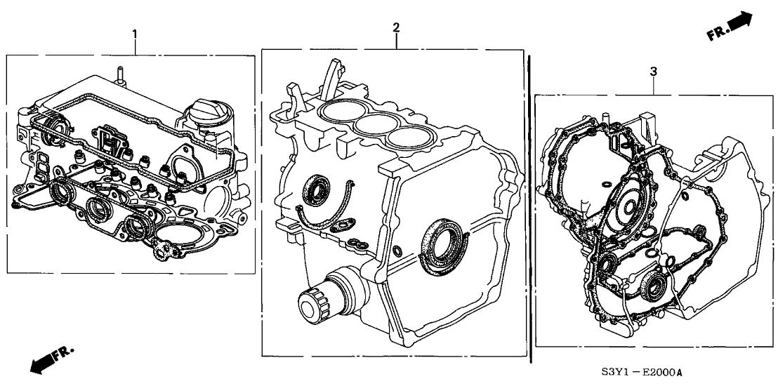 Honda 06111-PHM-000 Gasket Kit, Cylinder Block