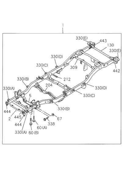 Honda 8-97302-271-0 Frame Assy.
