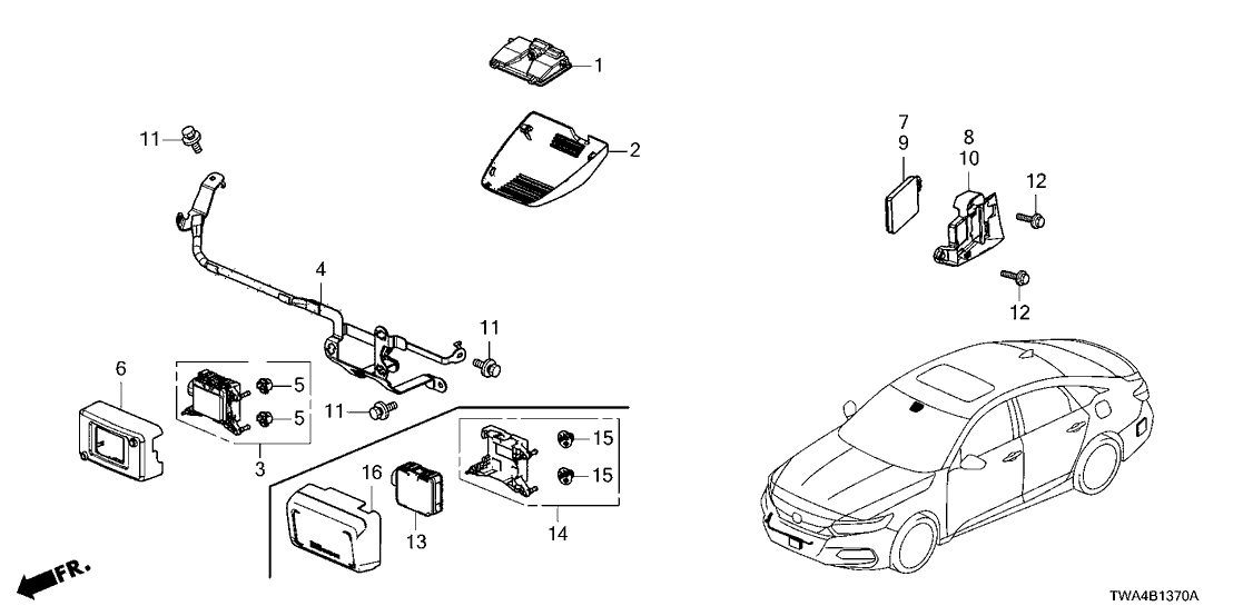 Honda 36803-TWA-A26 Radar, Milliwave