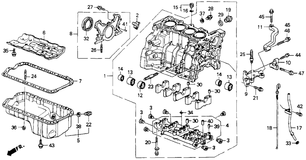 Honda 15200-PT0-000 Pipe, Oil Level