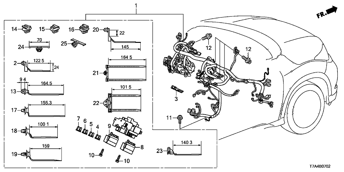 Honda 38218-T7A-A01 COVER, SUB-FUSE BOX (UPPER)