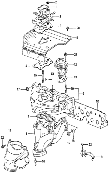 Honda 18120-PB2-690 Cover, Exhuast Manifold