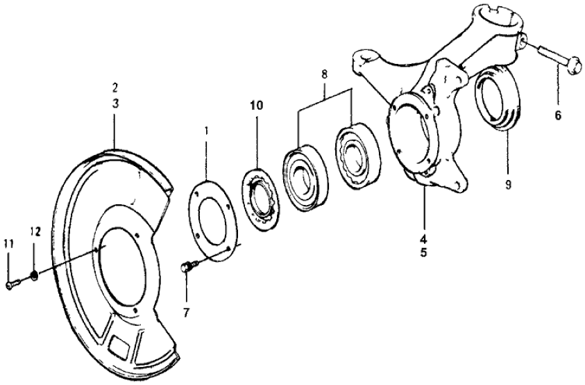 Honda 44611-671-020 Retainer, FR. Dust Seal