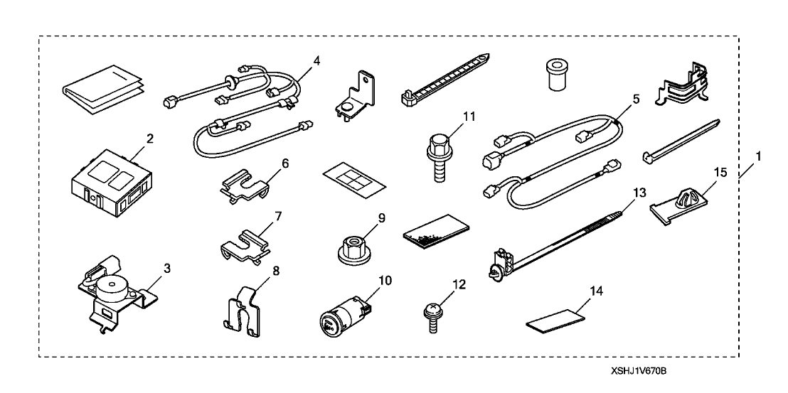 Honda 08V67-SHJ-10230 Harness, Back-Up Sensor