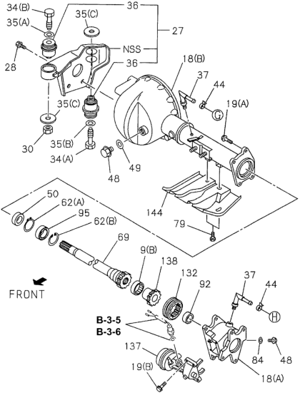 Honda 8-97113-948-1 Bracket, L. Axle Case