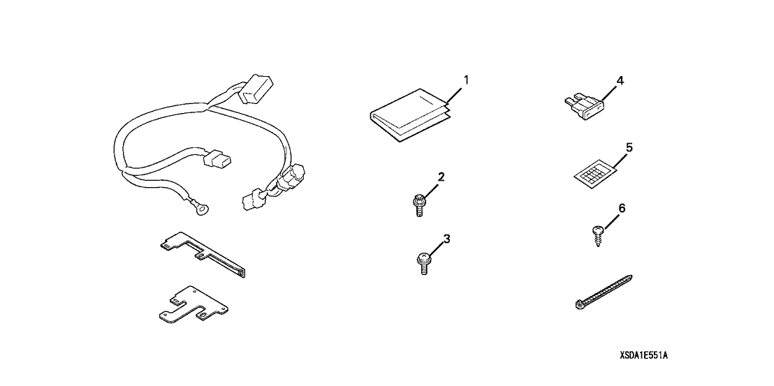 Honda 08E55-SDA-10081 Om, Security Attachment