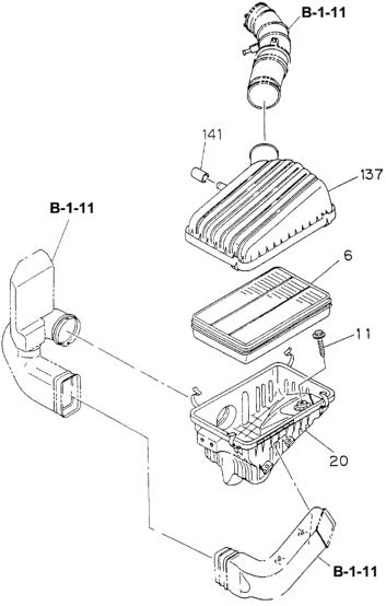 8-97064-559-0 - Genuine Honda Case Assy., Air Cleaner