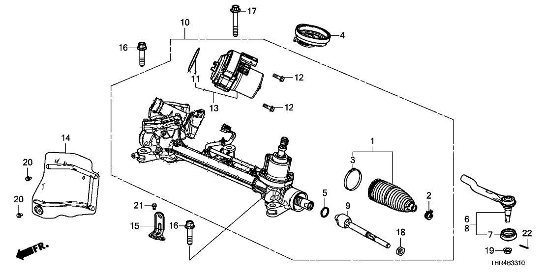 Honda 53660-THR-A62 MCU COMP, EPS