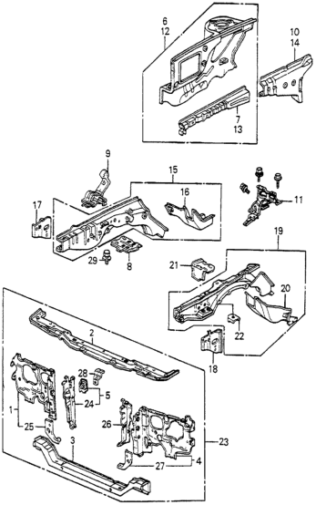 Honda 60710-SA5-700ZZ Frame, R. FR. Side