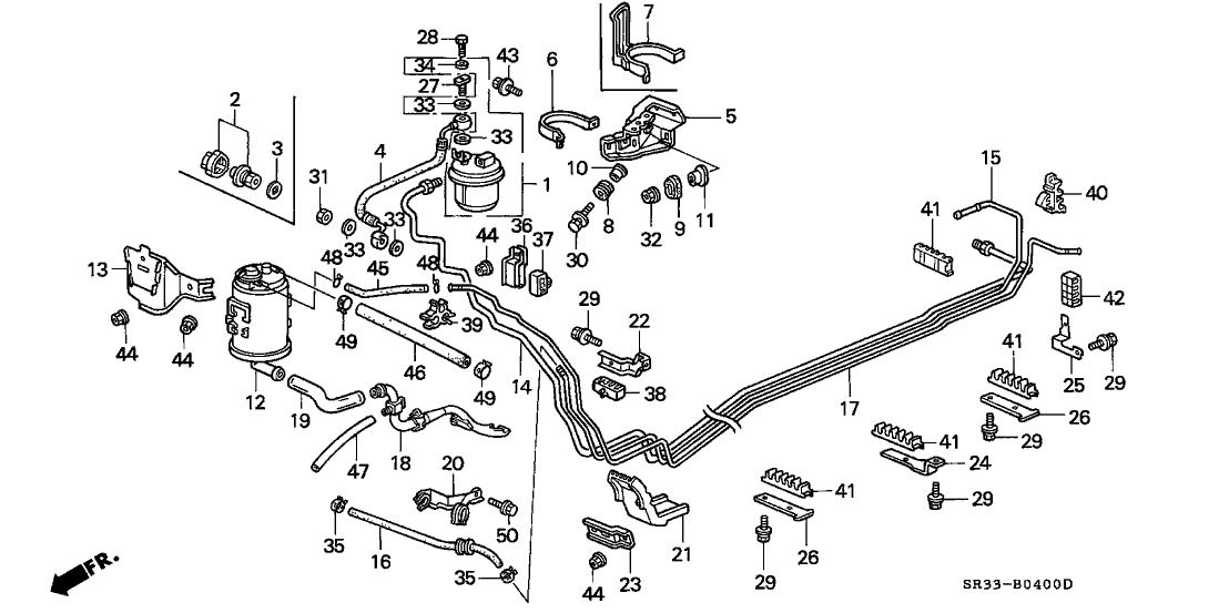 Honda 17744-SR3-930 Tube, Drain (Sub)