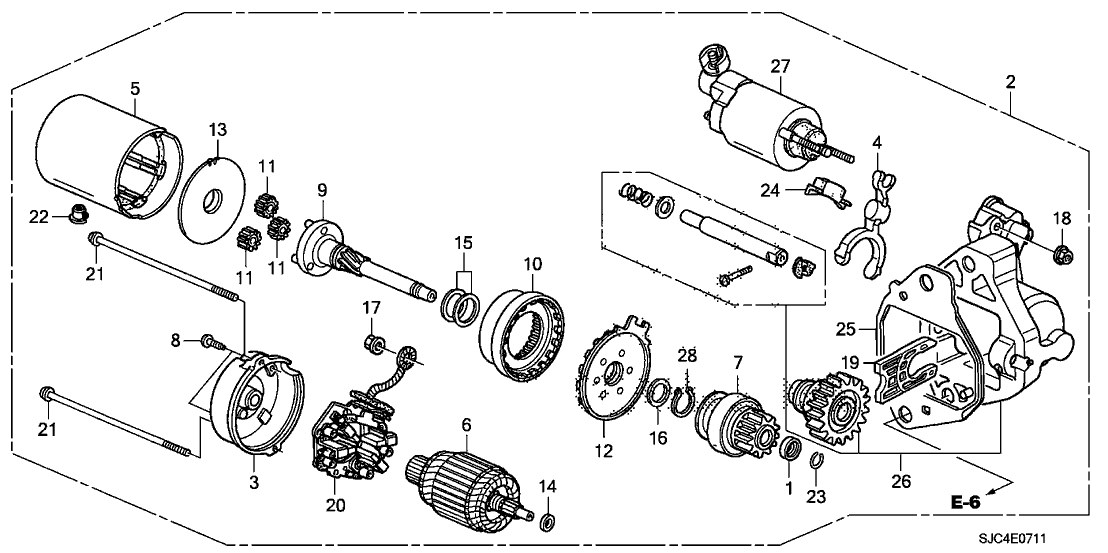 Honda 31202-RYE-A01 End Frame, Commutator