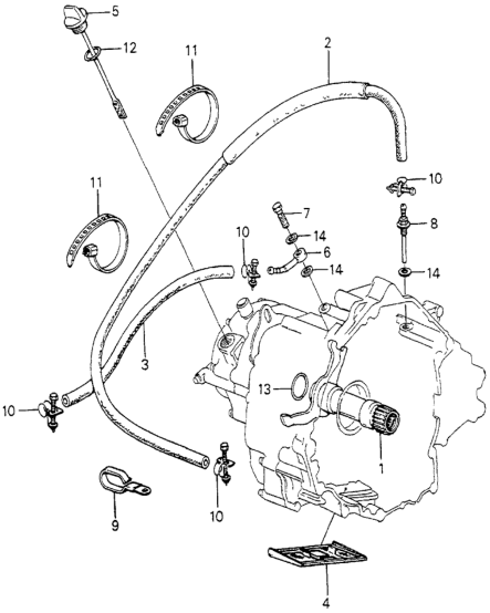 25213-PB2-901 Honda Oil Cooler Hose