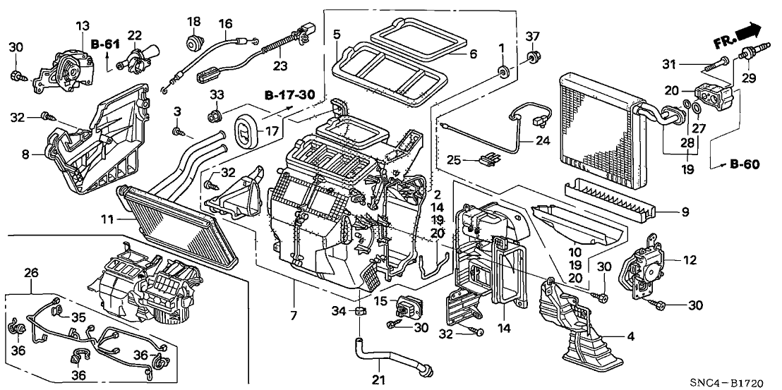 Honda 79544-SNB-A00 Cable, Water Valve Control