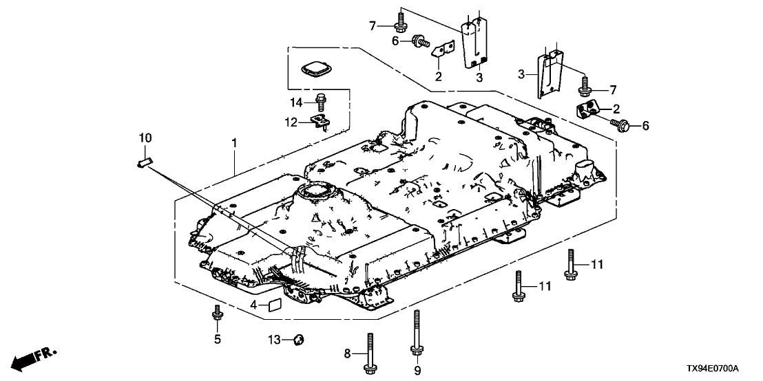 Honda 1E670-RDC-A00 Lid, Main Switch Unit