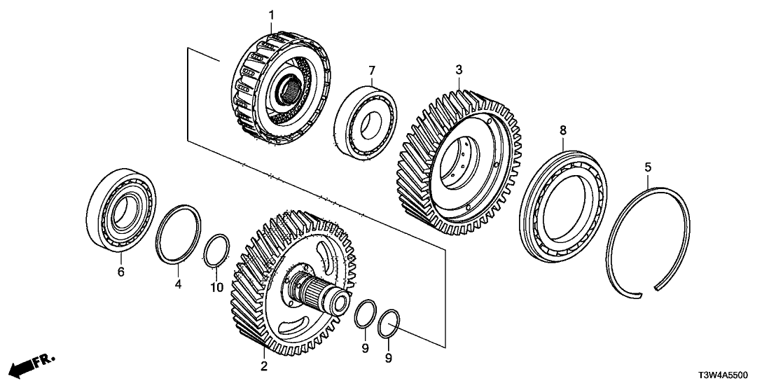 Honda 91002-5M4-006 Bearing, Radial Ball (25X66X10)