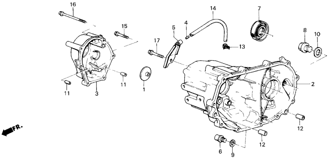 Honda 21200-PE6-600 Case, Transmission