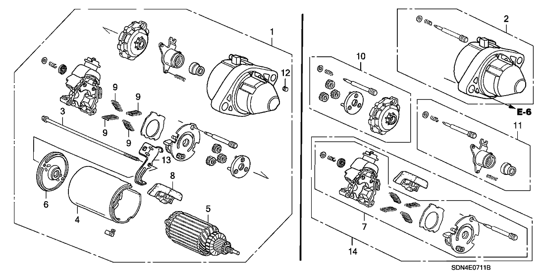 Honda 04312-PSA-305 Holder Kit, Brush