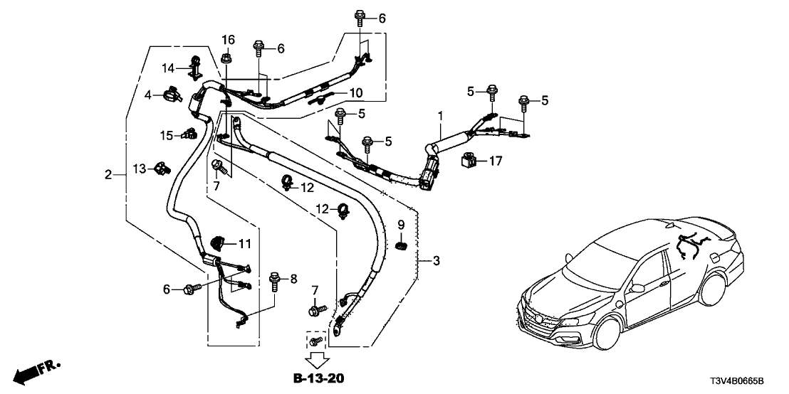 Honda 91540-5K0-003 Clip, Band Harness (162.6MM)