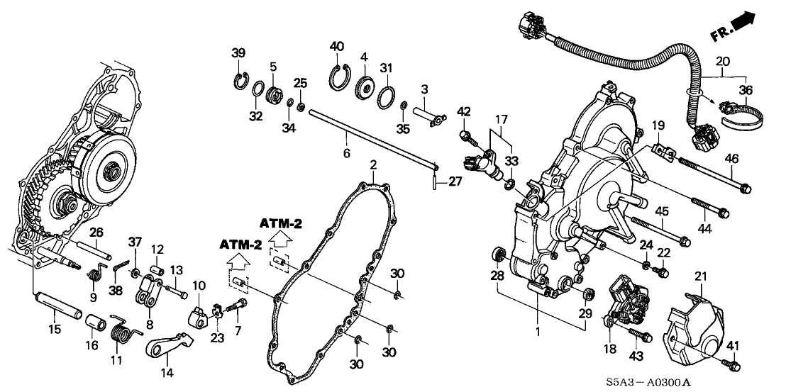 Honda 28913-PLX-000 Stay B, Position Sensor Harness