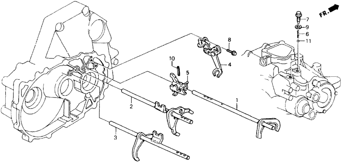 24243-PX5-000 Honda Piece, Fifth & Reverse Shift