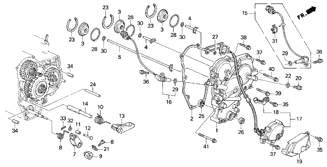 Honda 21240-P1B-000 Cover, R. Side