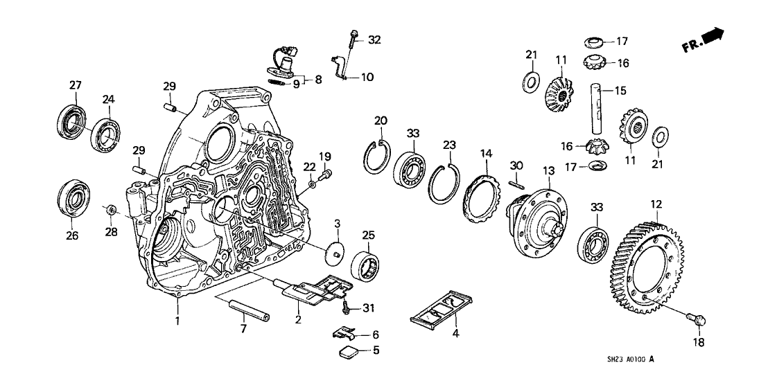 Honda 41233-PL4-000 Gear, Final Driven