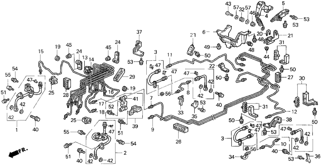 Honda 46215-SX0-A51 Bracket, Load Sensing Proportioning Valve