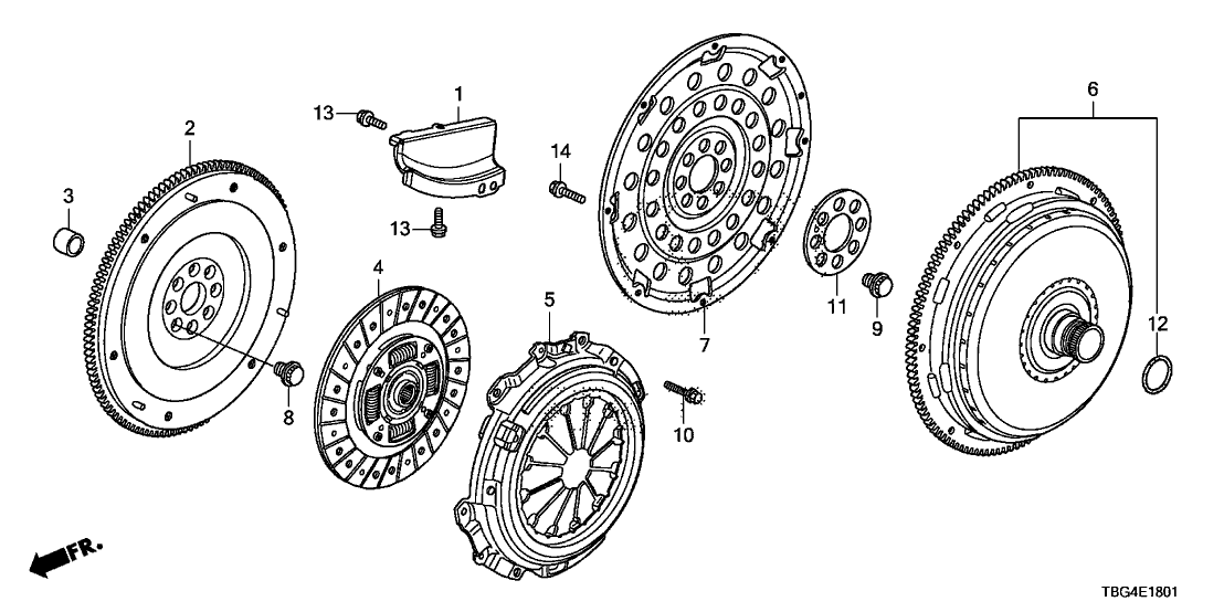 Honda 26000-5DJ-305 Converter Assembly, Torque